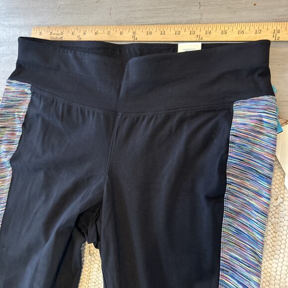 NWT Lane Bryant LIVI Black Multicolor Stripe Signature Stretch Legging Sz 18 20 - Picture 5 of 9
